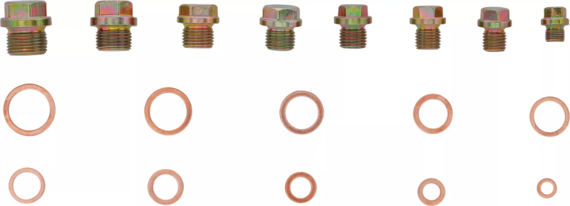 Ölwannenschrauben und Kupfer-Dichtring Sortiment 534-tlg.